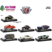 M2 Machines Auto-Lifts 1/64 Scale - Detroit-Muscle Release 76 Assortment (Set of 6) - (Factory Sealed Box)