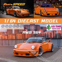 Fast & Speed 1/64 Scale - RWB 964 Hibiki GT Rear Wing Orange
