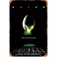 Alien Tin Sign