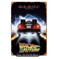 Back to the Future Tin Sign