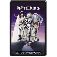 Beetlejuice Tin Sign