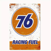 76 Racing Fuel Tin Sign