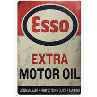 Esso Extra Motor Oil Tin Sign