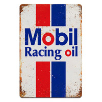 Mobile Racing Oil Tin Sign