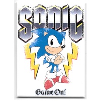 Sonic the Hedgehog Refrigerator Magnet - Sonic Standing Game On!