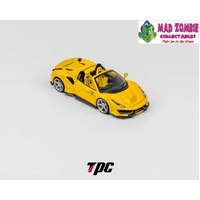 TPC 1/64 Scale - Novitec 488 Roadster Yellow with Yellow Interior