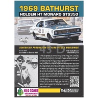 Classic Carlectables 1/18 Scale - Holden HT Monaro 1969 Bathurst 43D - Peter Brock & Des West (Limited Edition)