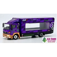 Pop Race 1/64 Scale - EVA Racing Trans Porter Hino 500 (EVA-01) (Macau Grand Prix Commemorative Edition)