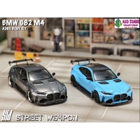 Street Weapon 1/64 Scale - BMW M4 ADRO Widebody Kit Titanium Steel Grey or Miami Blue - (PRE-ORDER)