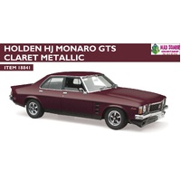 Classic Carlectables 1/18 Scale - Holden HJ Monaro GTS Claret Metalic (Limited Edition 500 Pieces World Wide) - (PRE-ORDER)