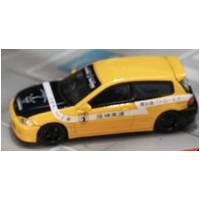 Street Weapon 1/64 Scale - Honda Civic EG6 Yellow