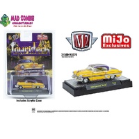 M2 Machines 1/64 Scale - 1954 Chevrolet Bel Air Lowriders Limited Edition – Metallic Yellow – Mijo Exclusives