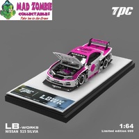 TPC 1/64 Scale - Nissan Silvia S15 LBWK Pink White - PRE ORDER