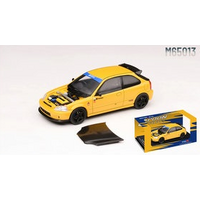 Motorhelix 1:64 Scale Spoon Honda Civic Tyoe R EK9 Yellow