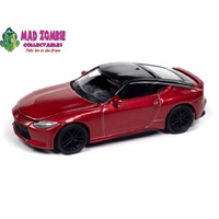 Auto World 1/64 Premium 2024 Release 2A - 2023 Nissan Z Passion Red Tri-Coat w/Black Roof