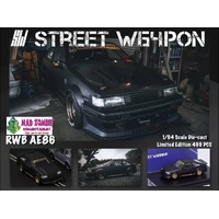 Street Weapon 1/64 Scale - RWB Levin AE86 Black - PRE-ORDER