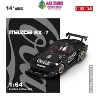 Cool Car 1/64 - RX-7 FD3S Widebody Modified Coca Cola Livery Black - PRE-ORDER