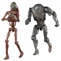 Star Wars The Black Series - C-3PO (B1 Battle Droid Body) & Super Battle Droid 6-Inch Action Figure Twin Pack
