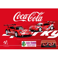 Sparky x Tiny 1/64 - PORSCHE 911 RSR 2019 COCA-COLA #911 #912 PETIT LEMANS CAR SET - PRE-ORDER