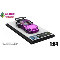 Aurora Model 1/64 Scale - Porsche 964 Rauh-Welt Gradient Purple/Black - (Limited to 499 Pieces World Wide)