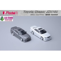 Model 1 1/64 Scale - Chaser MK6 (JZX100) Open-Hood, Visible Engine Gunmetal - (PRE-ORDER)