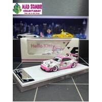 XKE Model 1/64 Scale - RWB964 GT Wing Hello Kitty Livery (Pink Rims) - PRE-ORDER