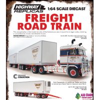Highway Replicas 1/64 Scale - 12035 Freight Road Train - Ascot N.T. - (PRE-ORDER)
