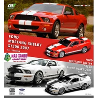 Greenlight x Motorhelix 1/64 - Ford Mustnag Shelby GT500 2007 (Red or White) - (PRE-ORDER)