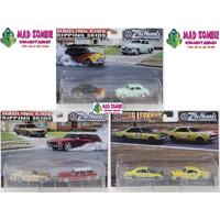 Oz Wheels - FSD Release 2 Twin Sets Hauling Kids & Ripping Skids - Racing Legends (Set of 4) (Possible Chase Supplied)