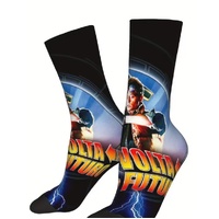 Back to the Future Calf High Socks - Poster