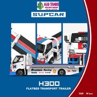 SupCar 1/64 - H300 flat transport trailer - Bromos Racing - PRE-ORDER