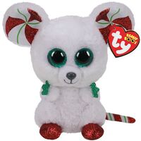 TY Beanie Boos Regular Christmas Chimney Mouse Plush