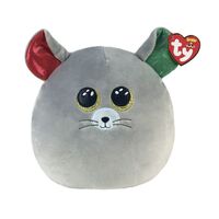 TY Squish A Boo 10" Chipper Mouse Grey Plush