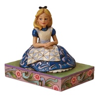 Jim Shore Disney Traditions - Alice in Wonderland Awaiting an Adventure Figurine