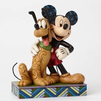 Jim Shore Disney Traditions - Mickey & Pluto - Best Friends Statue