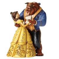 Jim Shore Disney Traditions - Belle and Beast Moonlight Waltz Figurine
