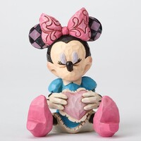 Jim Shore Disney Traditions Mini Figurine - Minnie Mouse With Heart