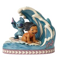 Jim Shore Disney Tradition Statue - Lilo & Stitch - Catch the Wave 