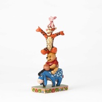 Jim Shore Disney Traditions - Eeyore Tigger Pooh and Piglet - Built by Friendship Statue