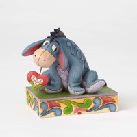 Jim Shore Disney Traditions - Winnie Pooh - Eeyore Love Personality Pose - Heart On A String Statue