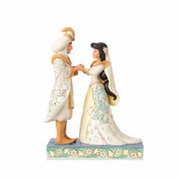 Jim Shore Disney Traditions - Jasmine And Aladdin Wedding Figurine - A Wish Come True