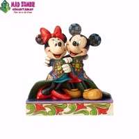 Jim Shore Disney Traditions - Mickey& Minnie Mouse - Wrapped in Quilt Statue