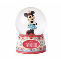 JIM SHORE DISNEY TRADITIONS WATER BALL - MINNIE MOUSE - I HEART YOU