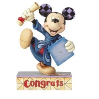 Jim Shore Disney Traditions - Mickey Mouse Graduation - Congrats! Figurine