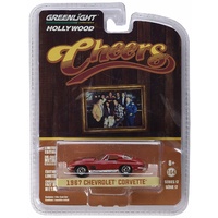 Cheers TV Series 1967 Chevrolet Corvette 1:64 Diecast Model Car