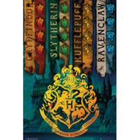 Harry Potter Poster - House Flags #39