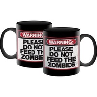 Zombie Warning Poster Mug