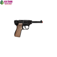 Gonher - Police Luger - Diecast Metal - 8-Shot Brown/Black (Cap Gun)