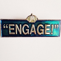 Star Trek: The Next Generation Picard “Engage” Enamel Metal Pin