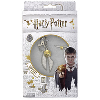 Harry Potter - Golden Snitch Keyring and Pin Badge Set